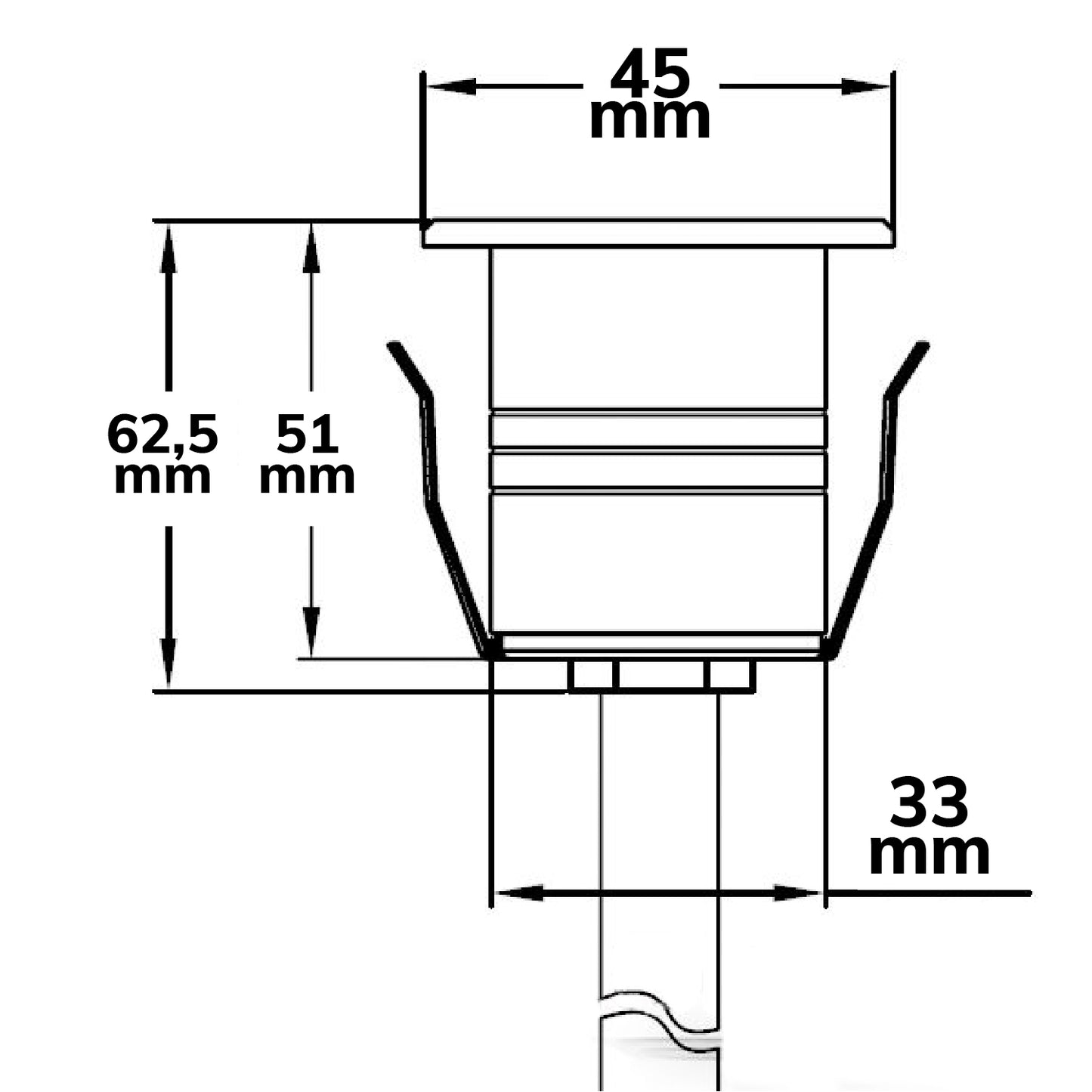 Zemní svítidlo nerez | 2W 160lm 60° 3000K | IP67