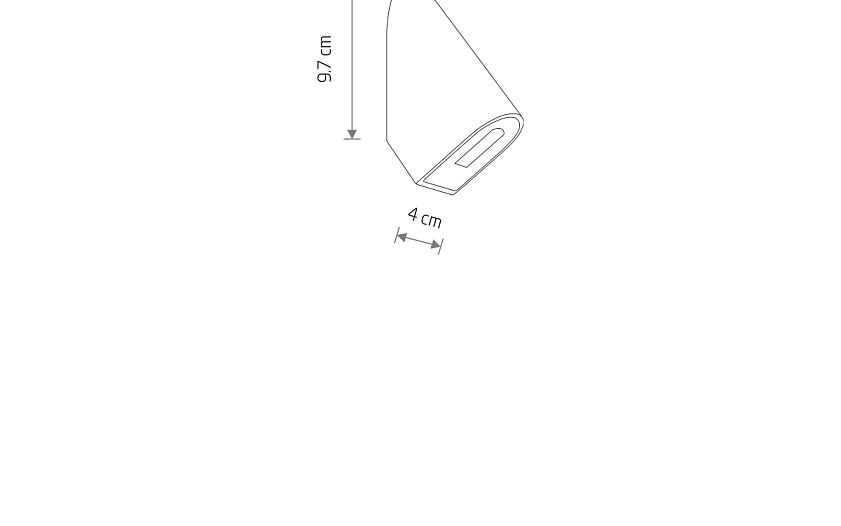 Clinaro | LED buitenwandlamp accent | IP54 zwart