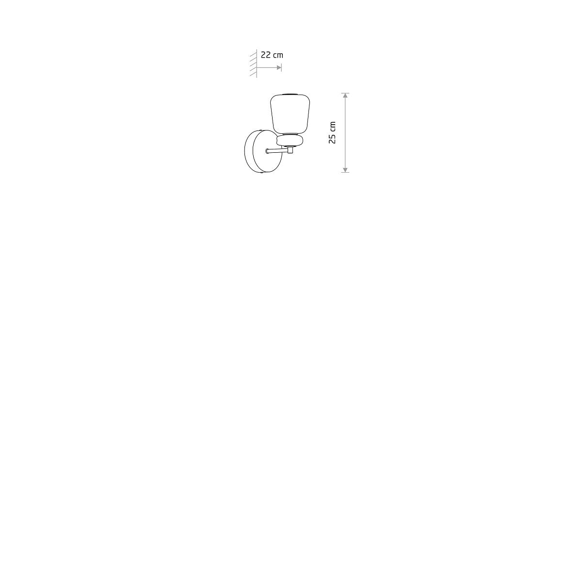 CERAMIC LED keramische wandlamp afmetingen