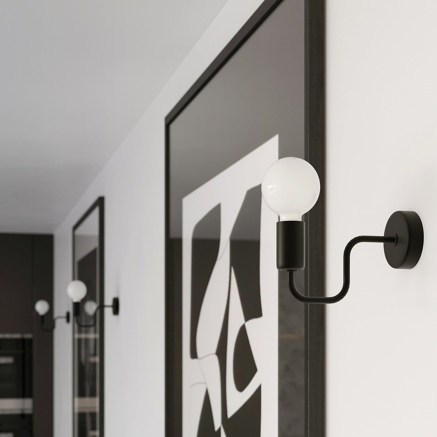 VECTOR design wandlamp zwart