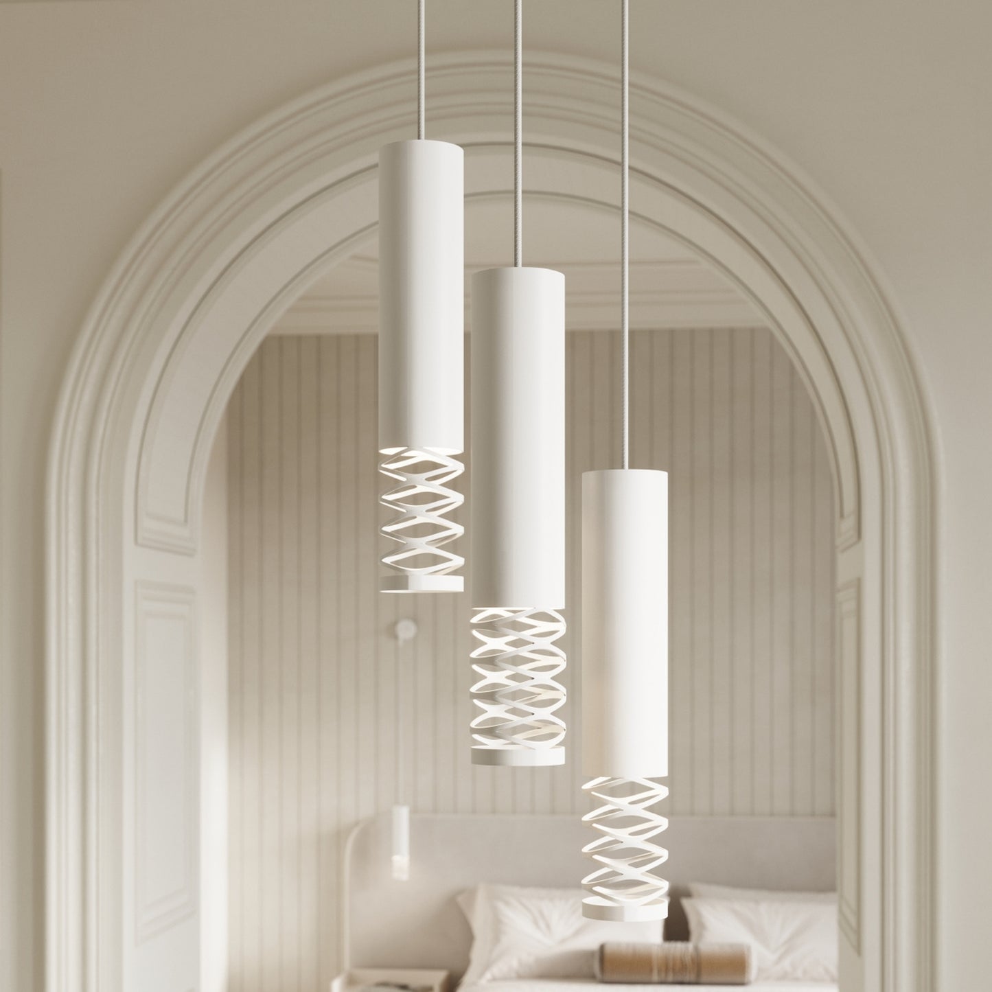 LAMI langwerpige wandlamp wit