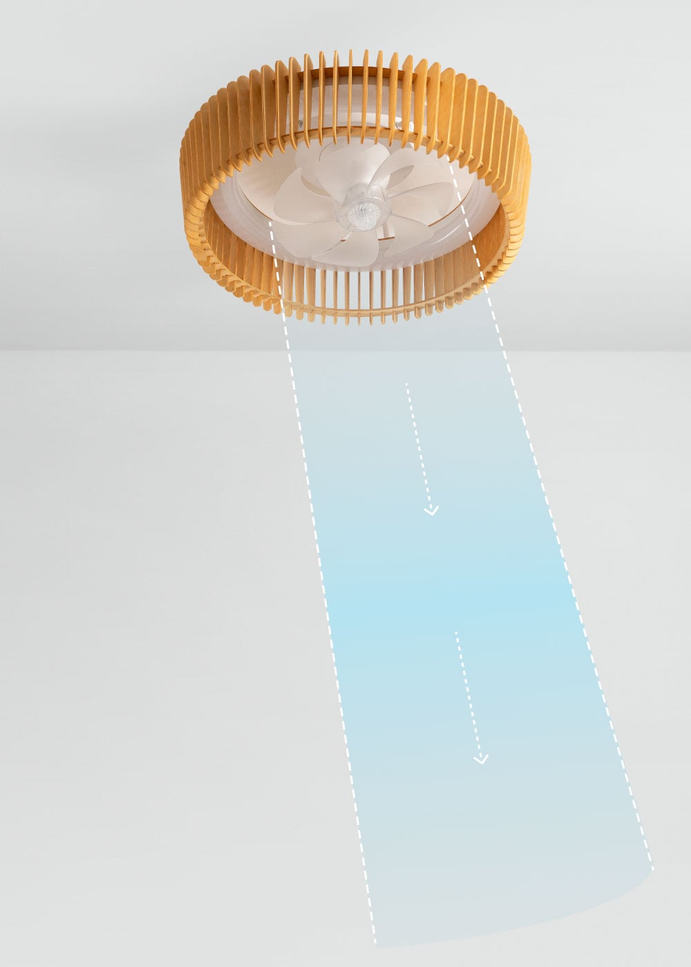 Craftaro | plafondventilator met richtbare schoepen | DC 20W | LED | Ø58 cm