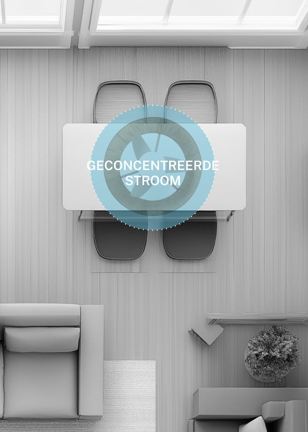 Wevavo | gevlochten plafondventilator | DC 25W | LED | Ø60 cm