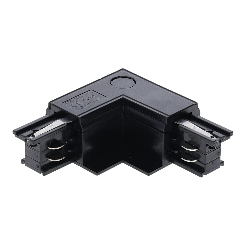 Lumexa inbouw L-connector binnenhoek zwart