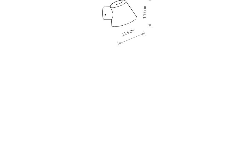 Soulano | GU10 buitenwandspot | IP44 grafiet