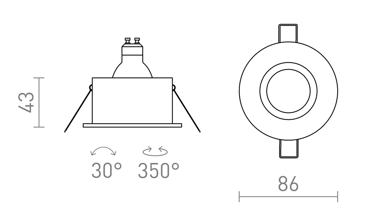 Avino – Recessed spotlight