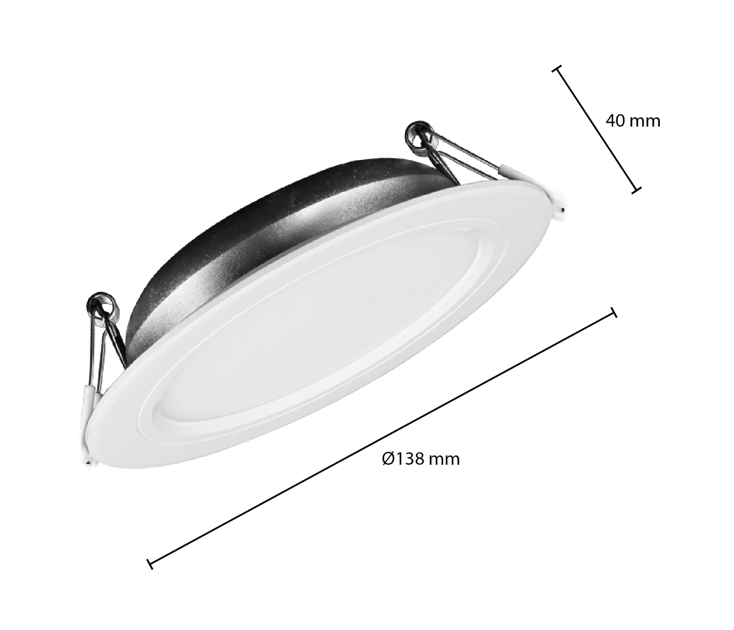 Mi-Light Downlight RGB+CCT Ø110 9W Wit (FUT061)