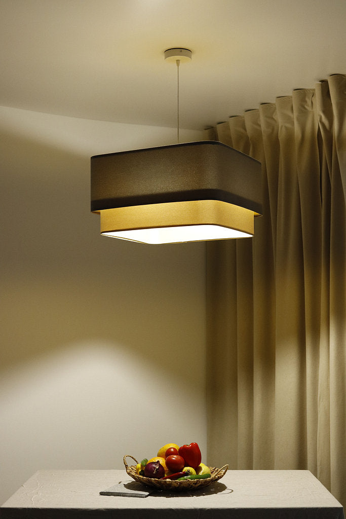 Kwadro Duo Velours hanglamp