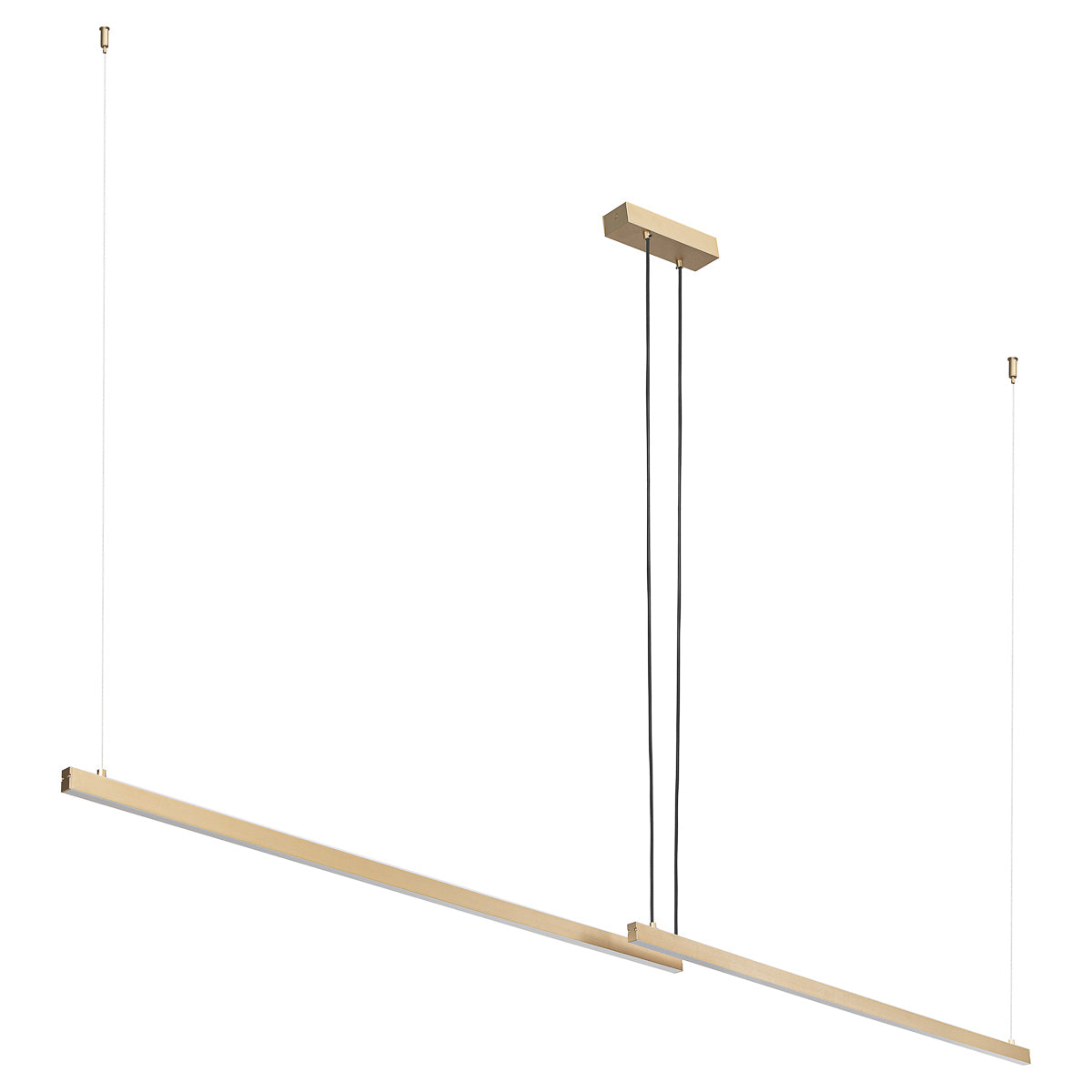 Miami LED hanglamp Goud dubbele ring