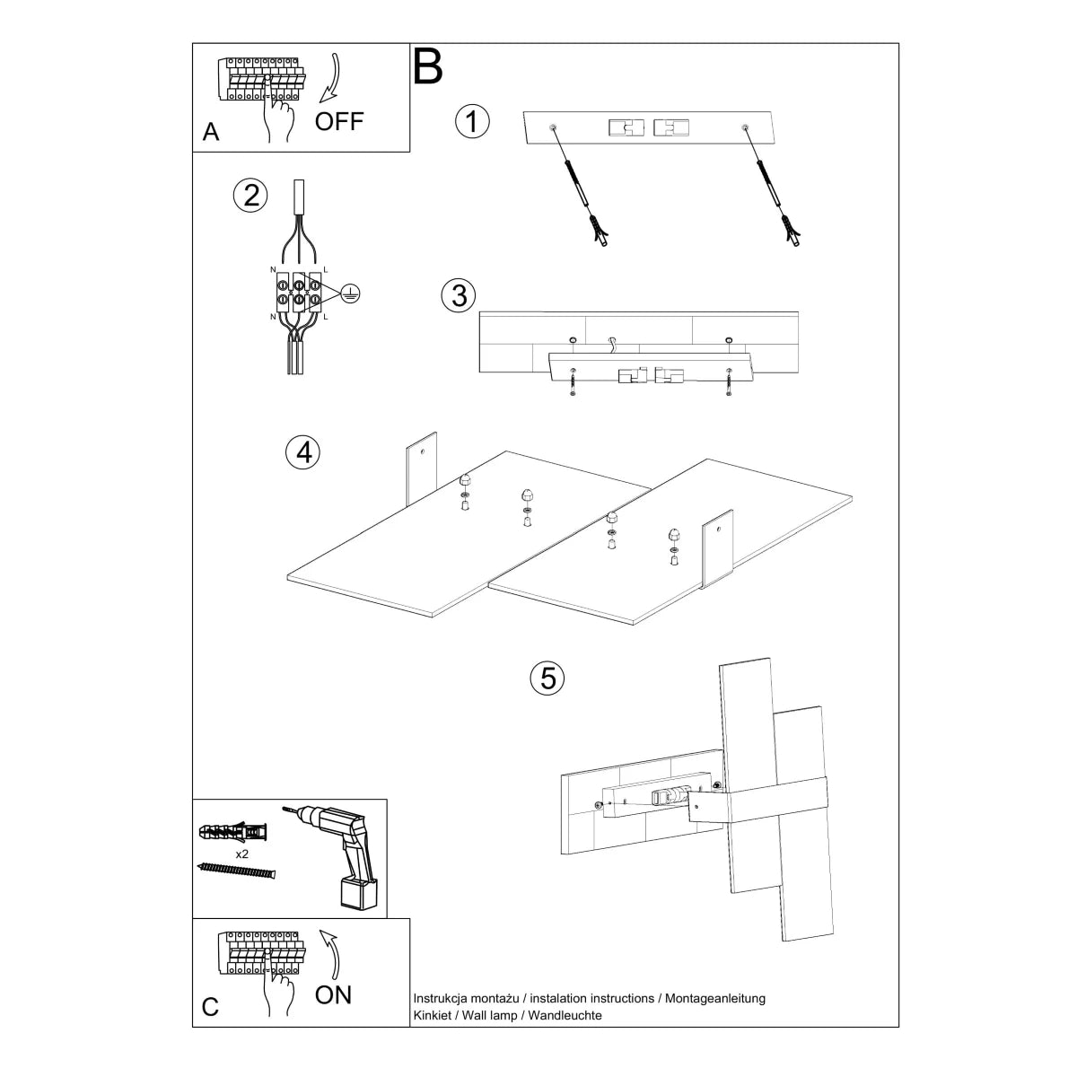 Monico Glow 39 | chrome wall light | clear glass