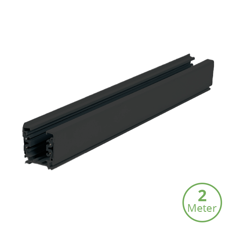 Lumexa 3-fase stroomrail 200 cm zwart