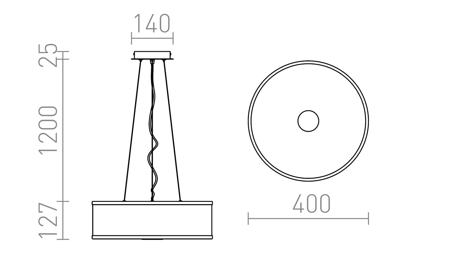 Stellar 40 | runde LED-Hängeleuchte | Ø 40 cm