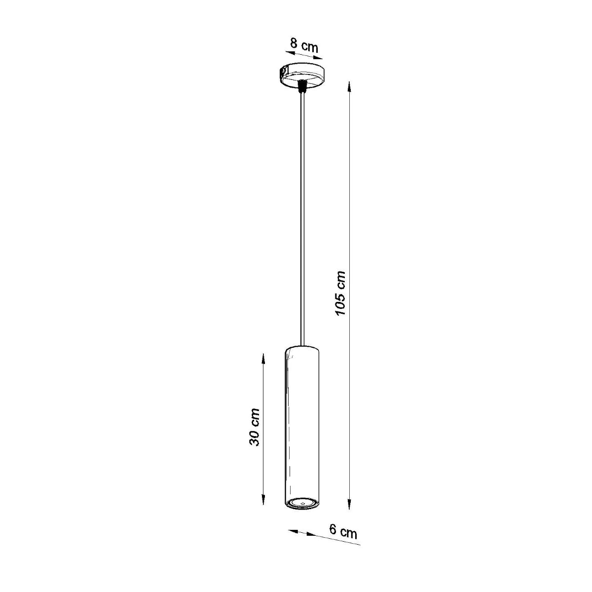 Vilo Tube | Linear Pendant Light | 1, 2 or 3 Lamps