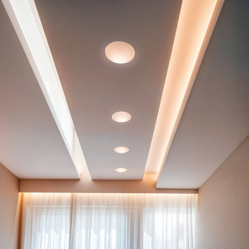 MUROIVO gips inbouwspot LED 18 W zaagmaat Ø333 mm