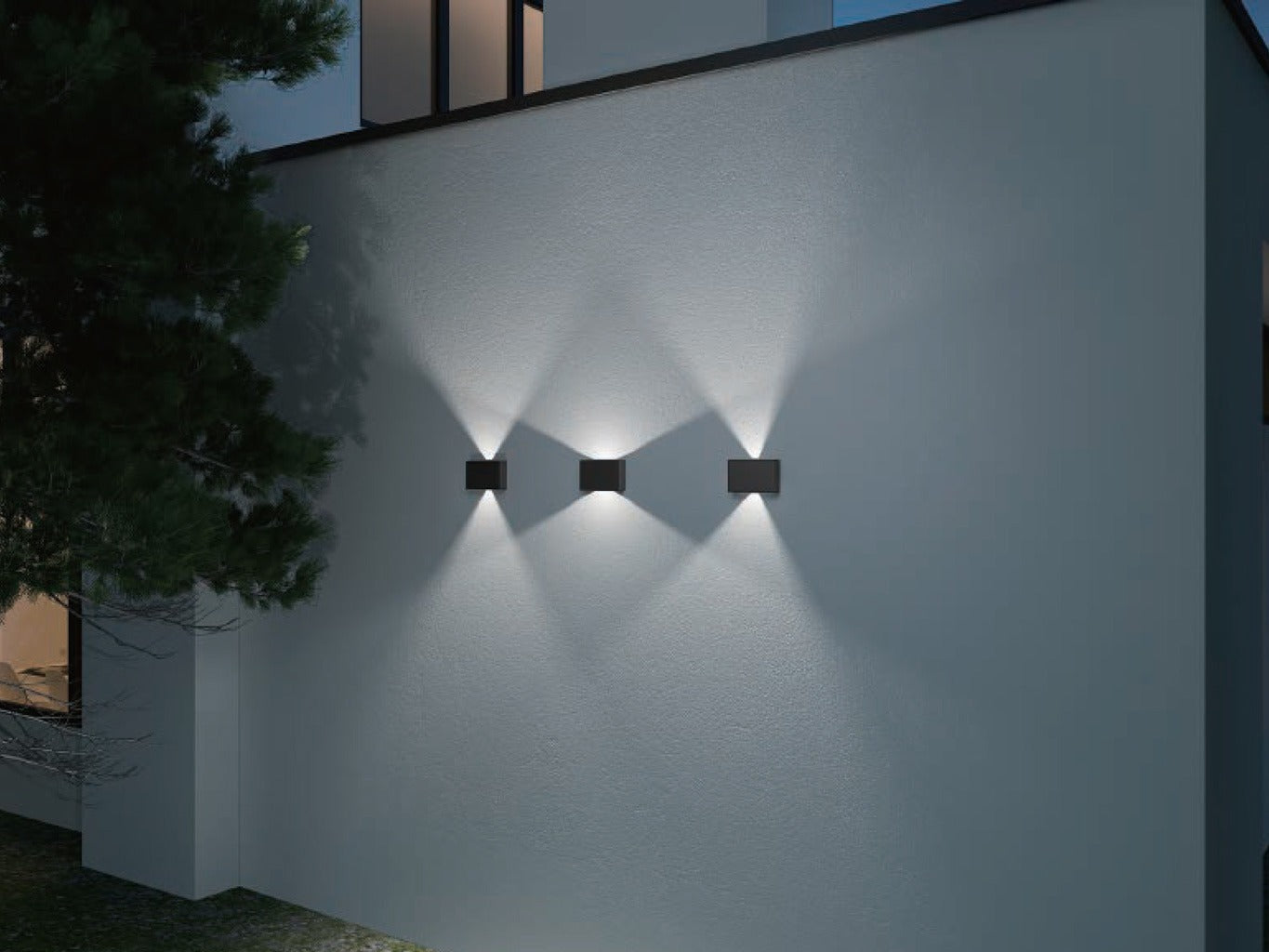 LED2 BLADE wandlamp toepassing gevel