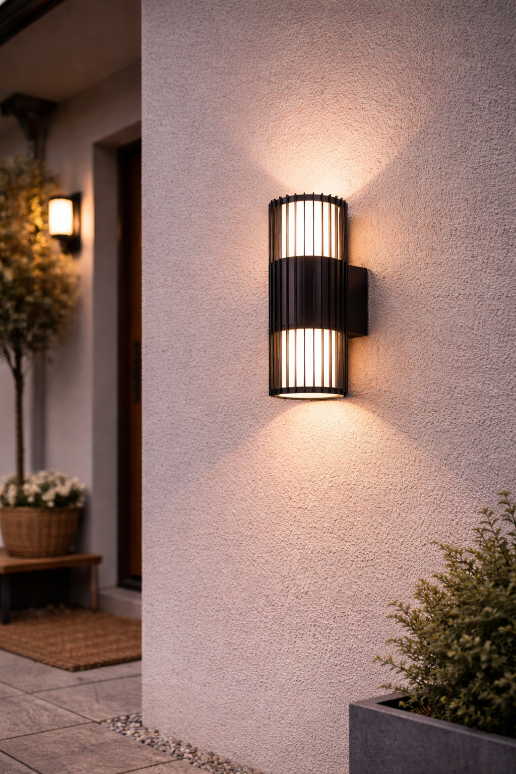 Nova Stripe | up/down outdoor wall light | cylindrical