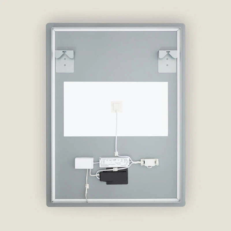 Badkamerspiegel LED 80x60 cm CCT ingeschakeld