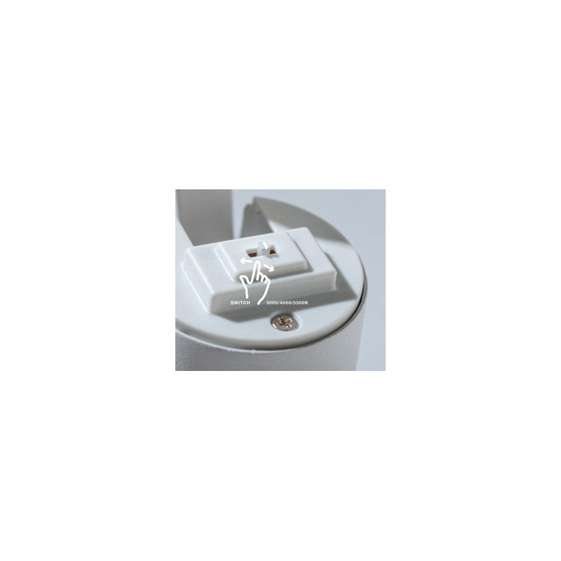 KIRKE CCT | Rail spotlight | 3-LINE 230V | 10W | white or black