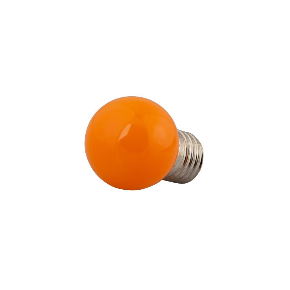 LED kogellamp E27 P45 1W Oranje