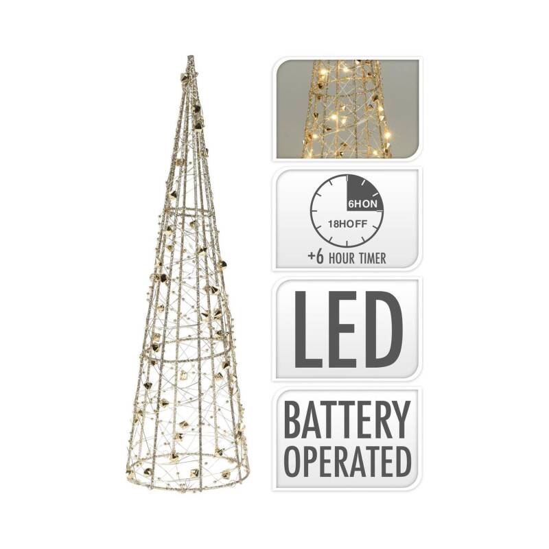 LED kerstboom goud | timer | 2700K