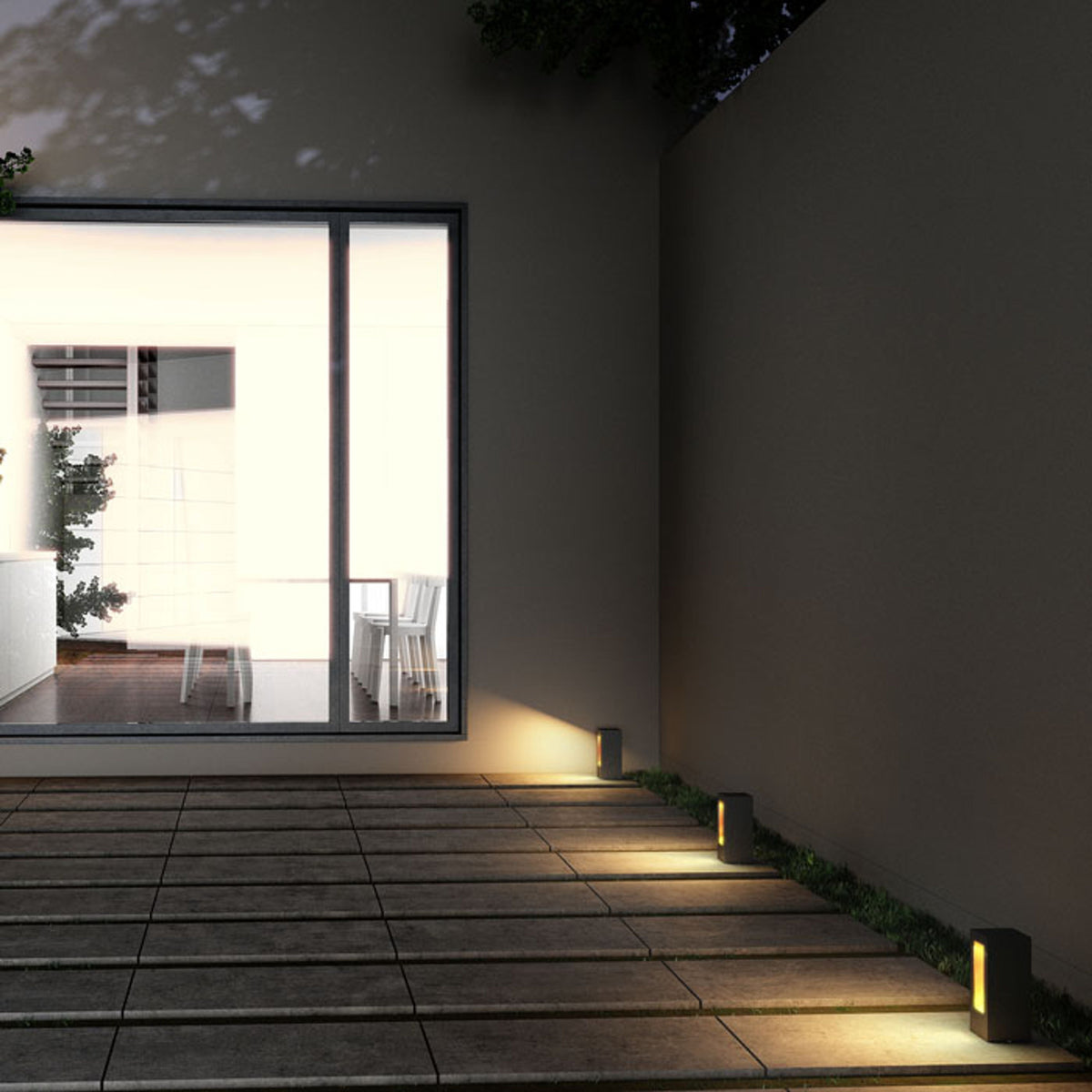 TREEZA LED 25 | tuinpaal 25 cm | LED 7W | IP54 | antracietgrijs