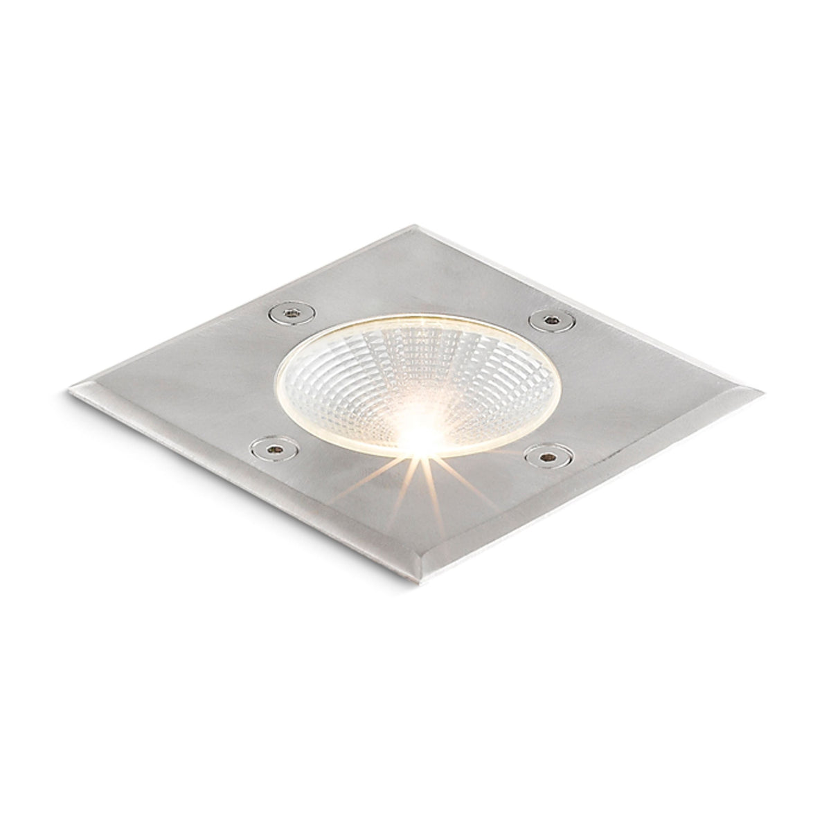 RIZZ SQ 105 | kvadratisk utendørs bakke-spot | integrert CREE LED 3 W | IP65 rustfritt stål