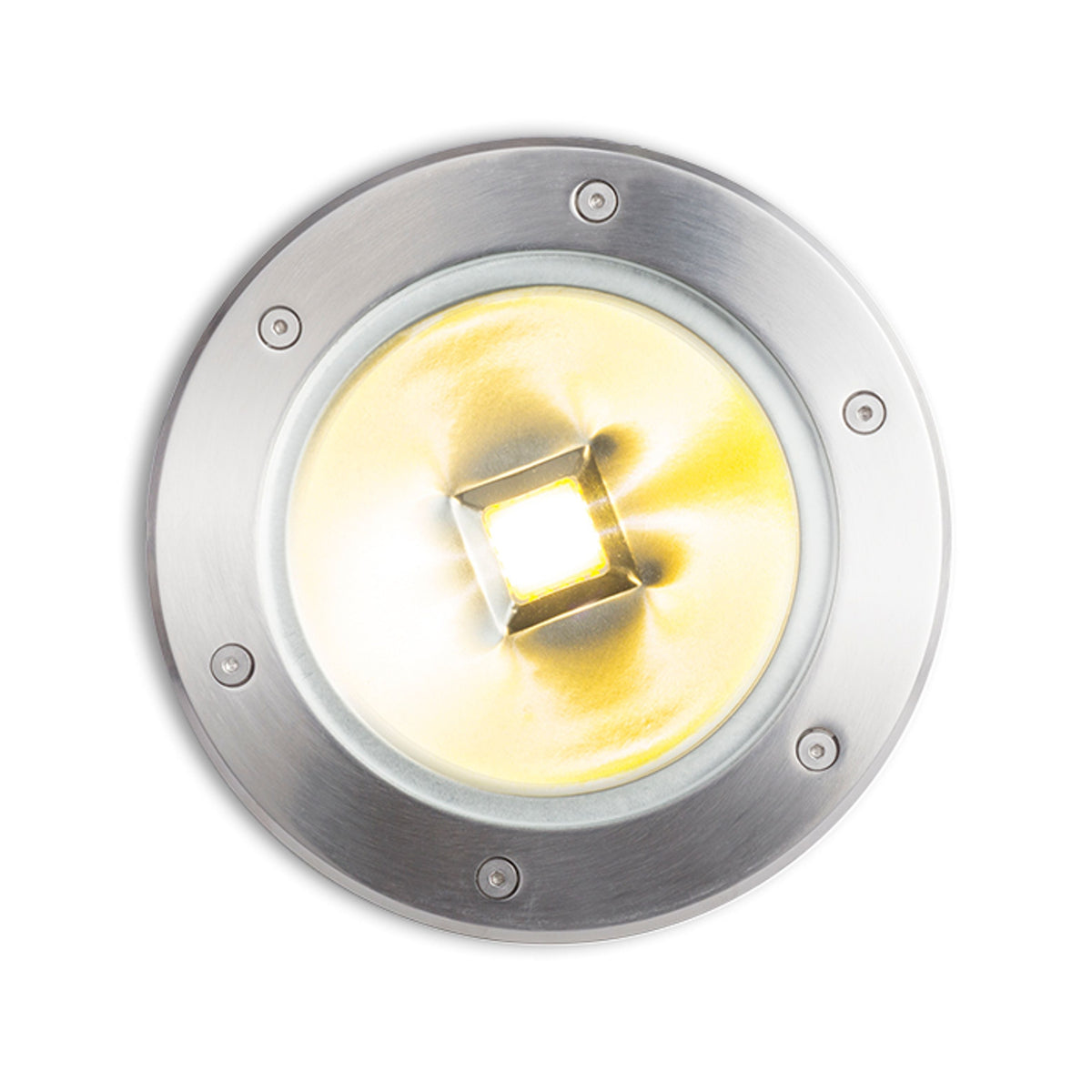 TERRA | oprawa najazdowa zewnętrzna | zintegrowana dioda LED 20 W 1450 lm 3000 K | IP65 stal nierdzewna Ø 20 cm