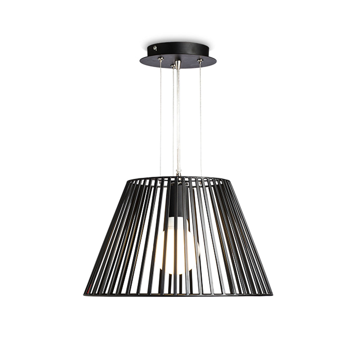 VESCO | metalen hanglamp 35,5 cm | E27 | zwart | met of zonder lichtbron