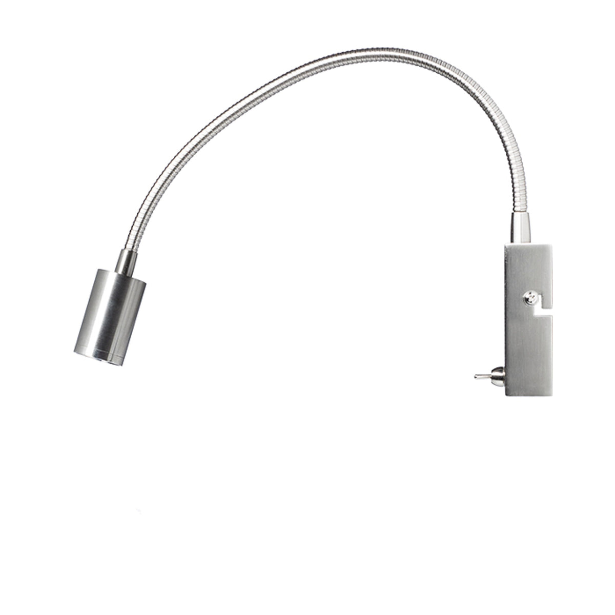 VERSA | LED bedlamp op zwanenhals | met schakelaar | mat nikkel