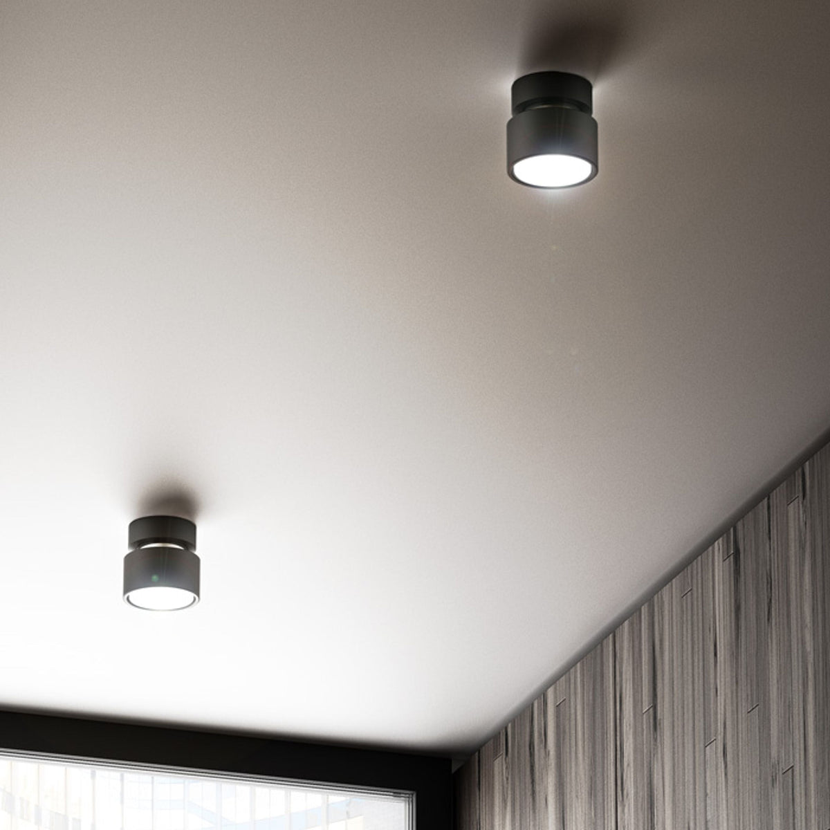 PIXIE | compacte aluminium opbouwspot | GX53 | zwart met chroom | met of zonder lichtbron