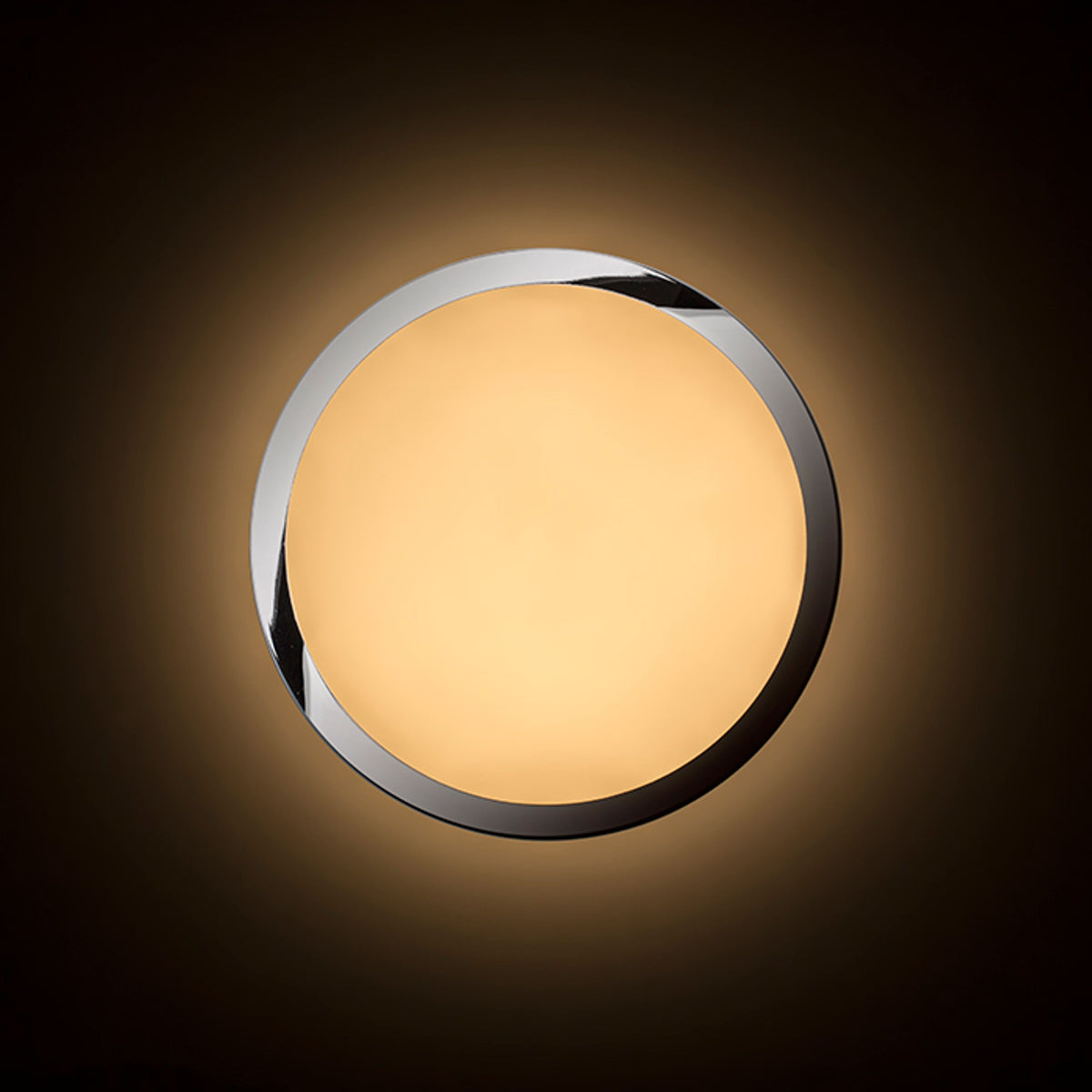BALLA | taklampe til bad | LED 24W 2000lm 3000K | opalglass med krom 28 cm | IP44