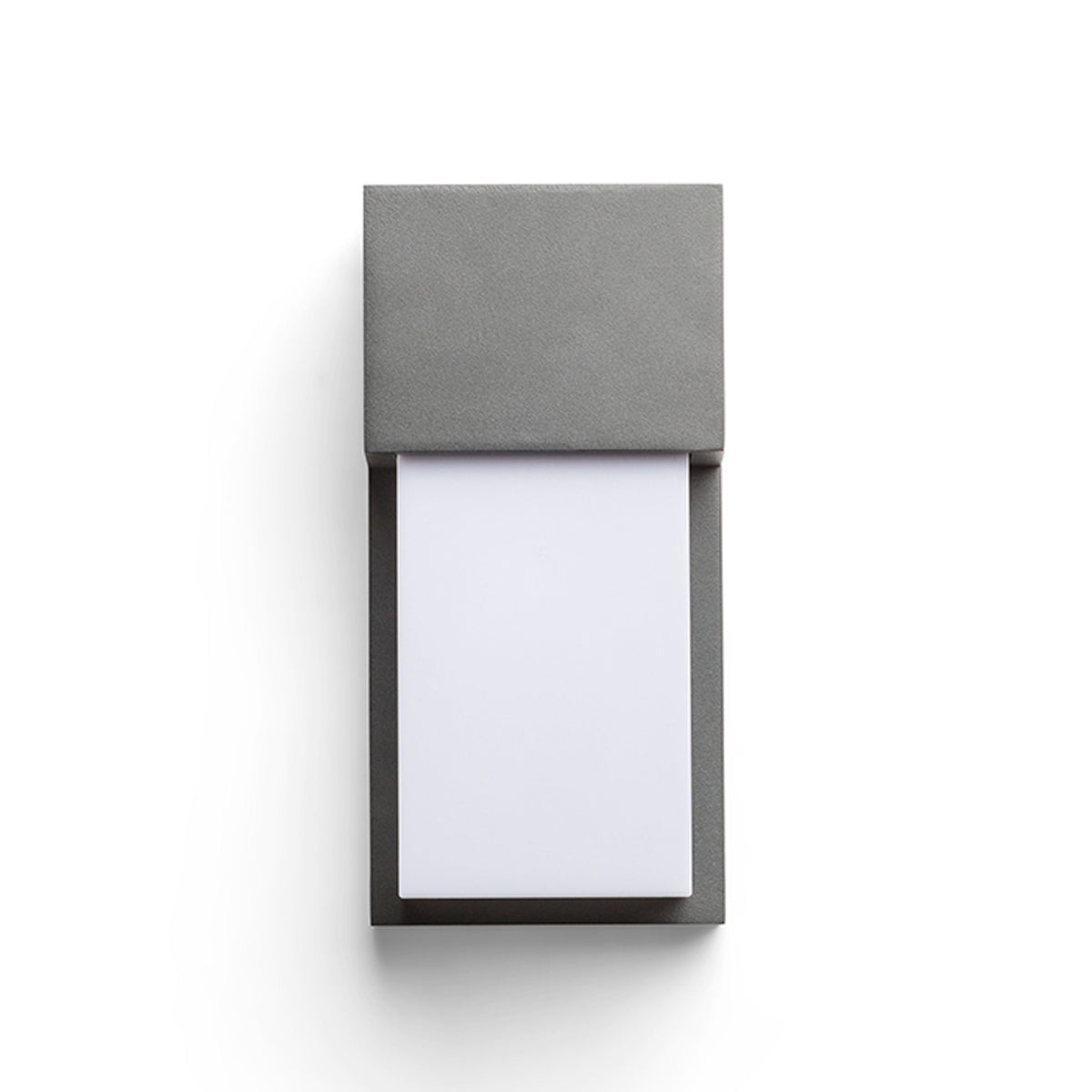 CHICAGO | buiten wandlamp met opaal diffuser | E27 | IP44 | antraciet | met of zonder lichtbron