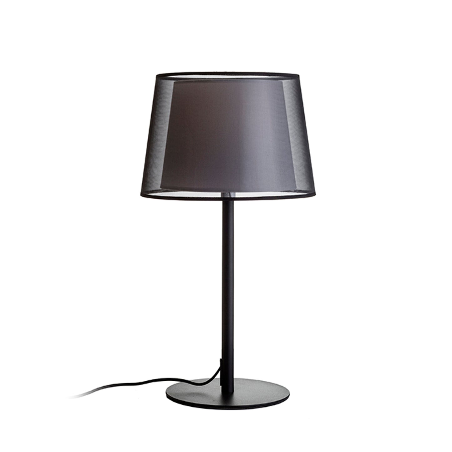 ESPLANADE | design tafellamp met verstelbare hoogte en dubbele textielkap | E27 max 15W | 60-74 cm