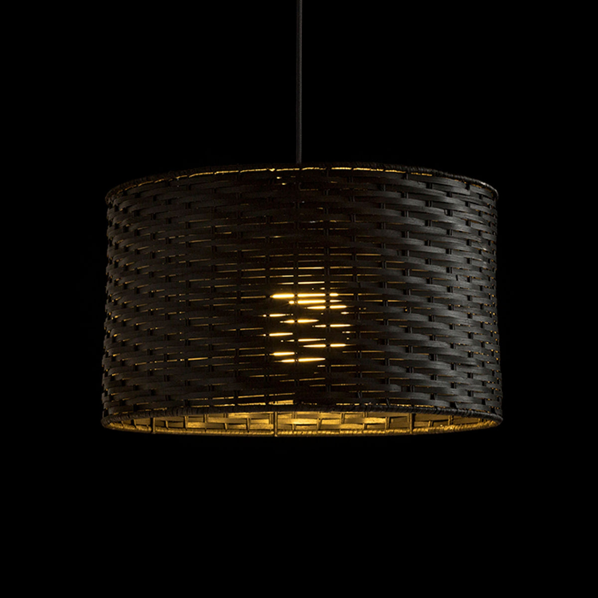 FIATLUX | bamboe hanglamp 41 cm | E27 | zwart | met of zonder lichtbron