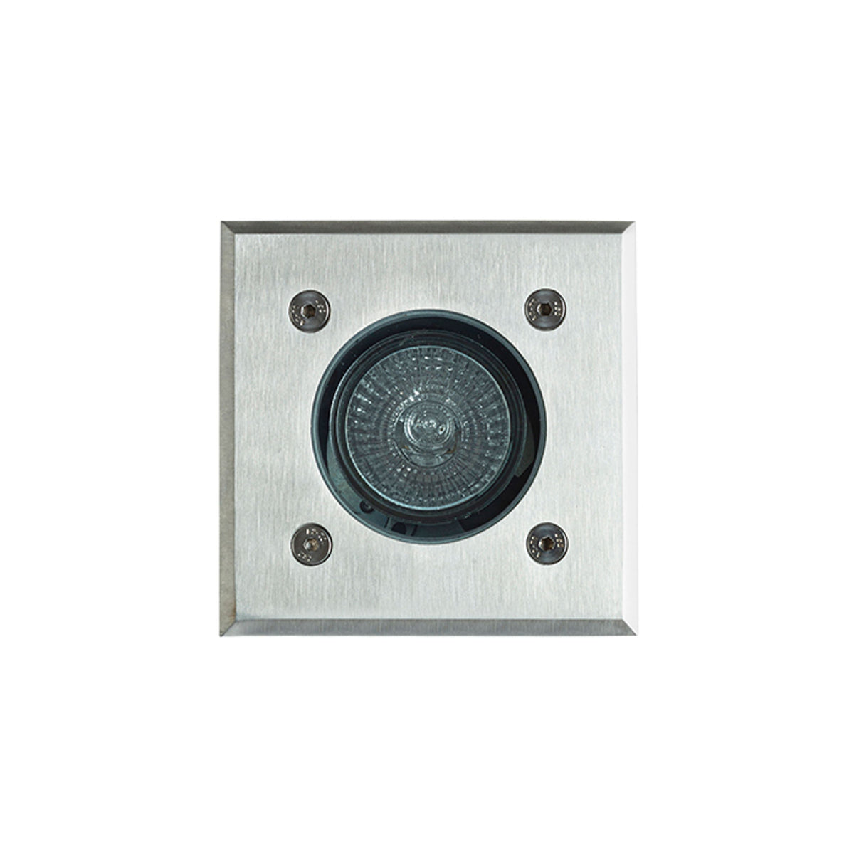 ORBU SQ 10 | firkantet utendørs bakken spotlight | GU10 | IP67 rustfritt stål 10,5 cm | med eller uten lyskilde