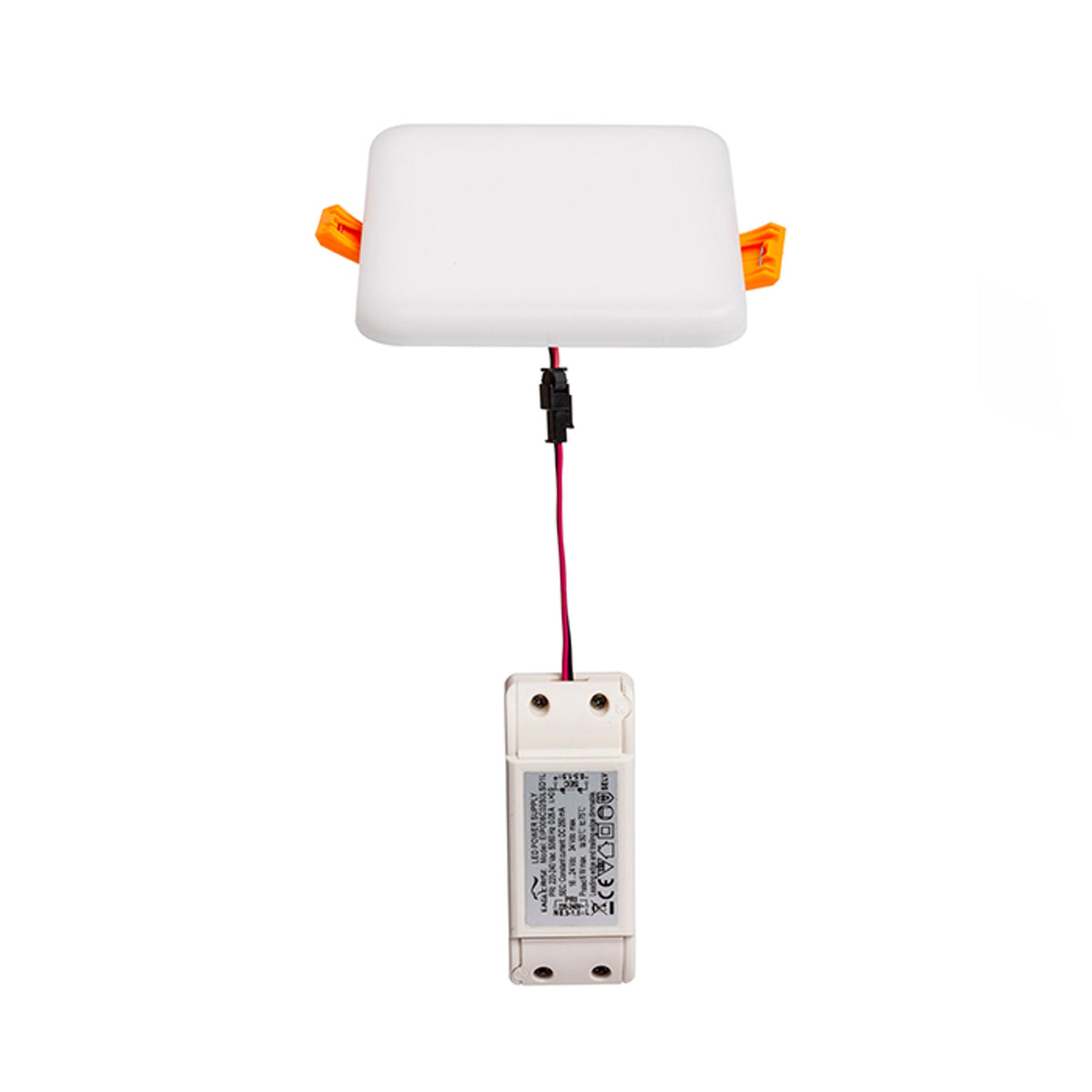 BELI SQ 10 | foco encastrável quadrado trimless | LED integrada de 6 W 3000 K | IP65 casa de banho