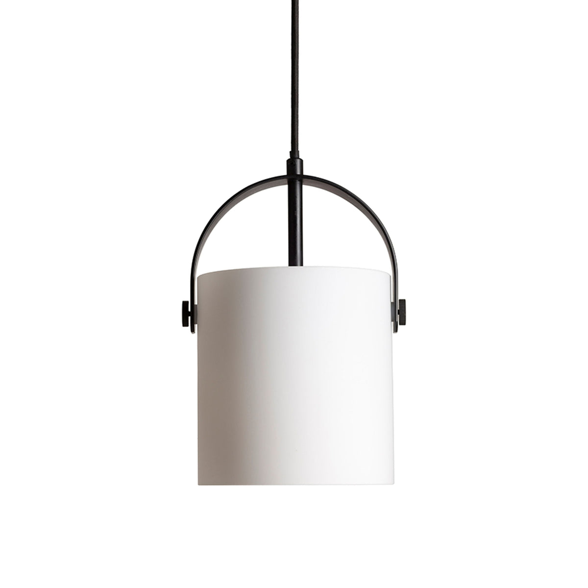 JULIETTA 16 | cilindro de vidro opalino de 16 cm | E27 | preto | com ou sem lâmpada
