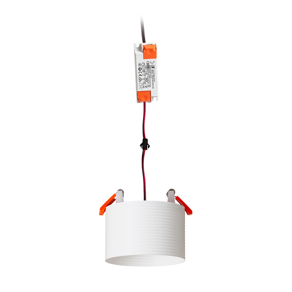 MARENGA RR3 60 | süllyesztett spotlámpa 3D-nyomtatott burával | integrált LED 6 W 3000 K | sima henger, 6 cm