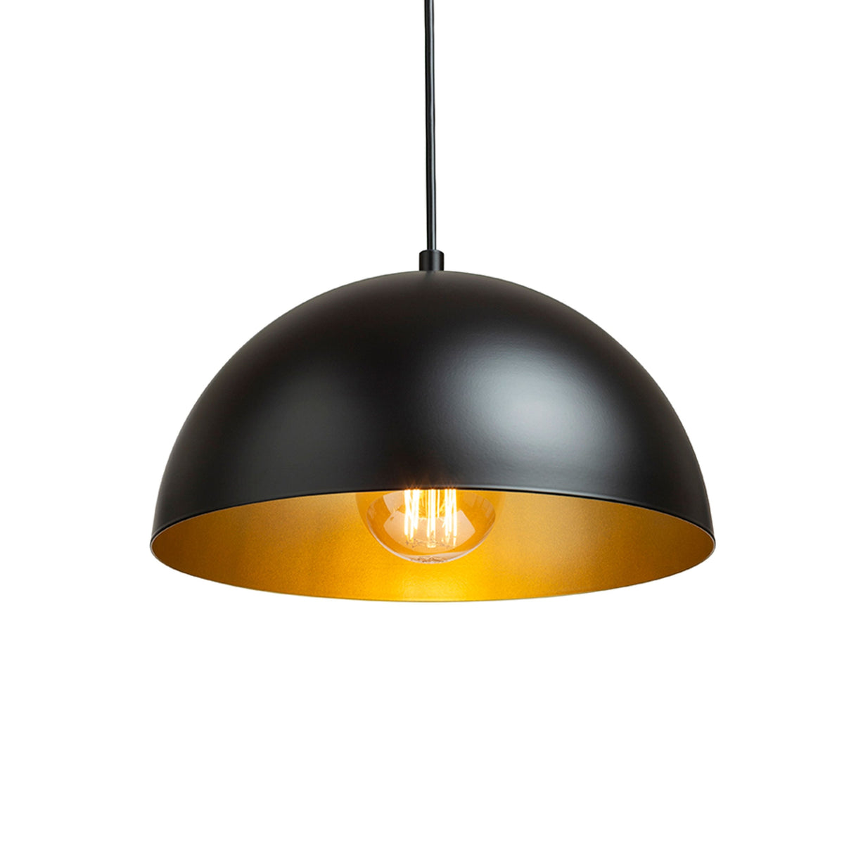 GLADYS 30 | hanglamp met metalen kap | E27 | 30 cm | vier kleurcombinaties | met of zonder lichtbron