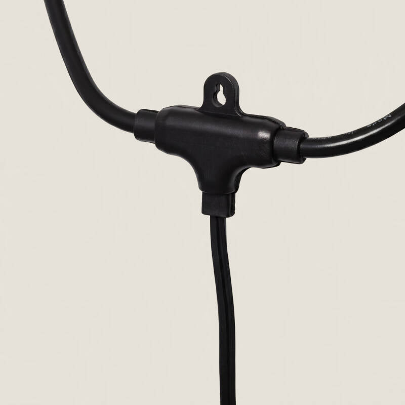 Lyskæde E27 5,5 m | 8 fatninger | IP65