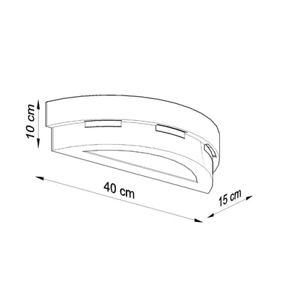 Wandlamp keramiek HELIOS - in interieur