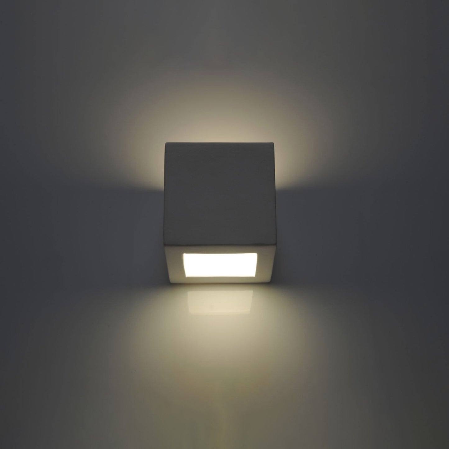 Wandlamp keramiek LEO wit - detail