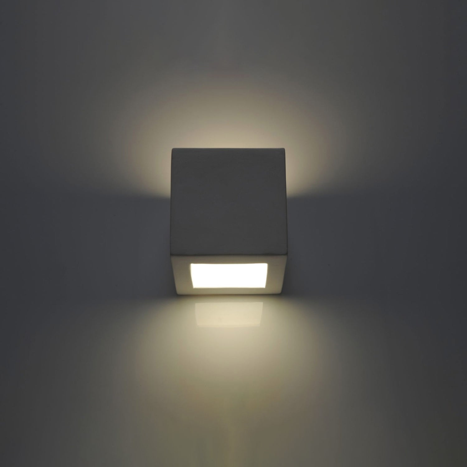 Wandlamp keramiek LEO wit - detail