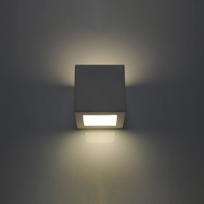 Wandlamp keramiek LEO wit - detail
