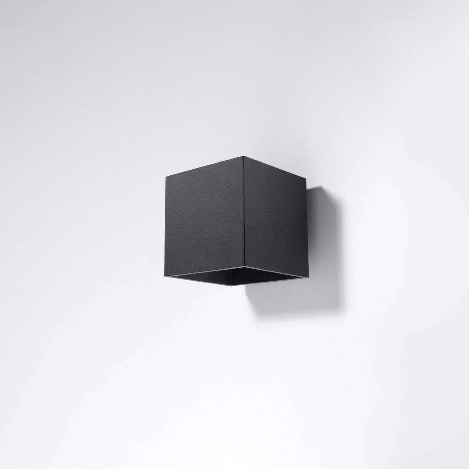 Wandlamp QUAD 1 zwart - sfeer