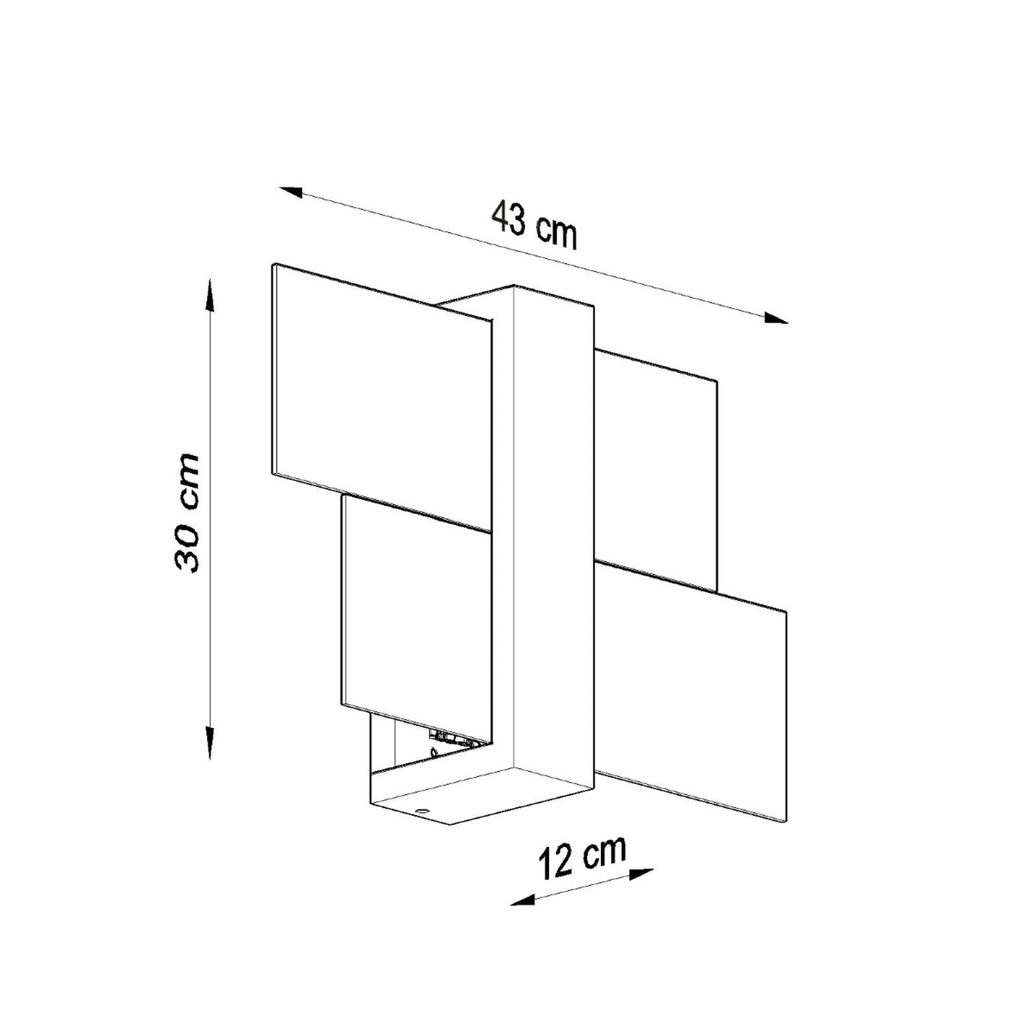 FENIKS 1 wandlamp wengé
