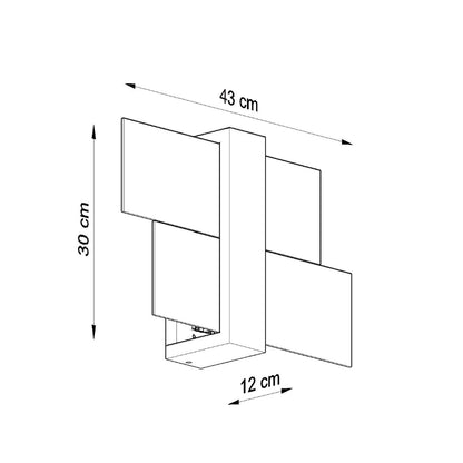 FENIKS 1 wandlamp wengé