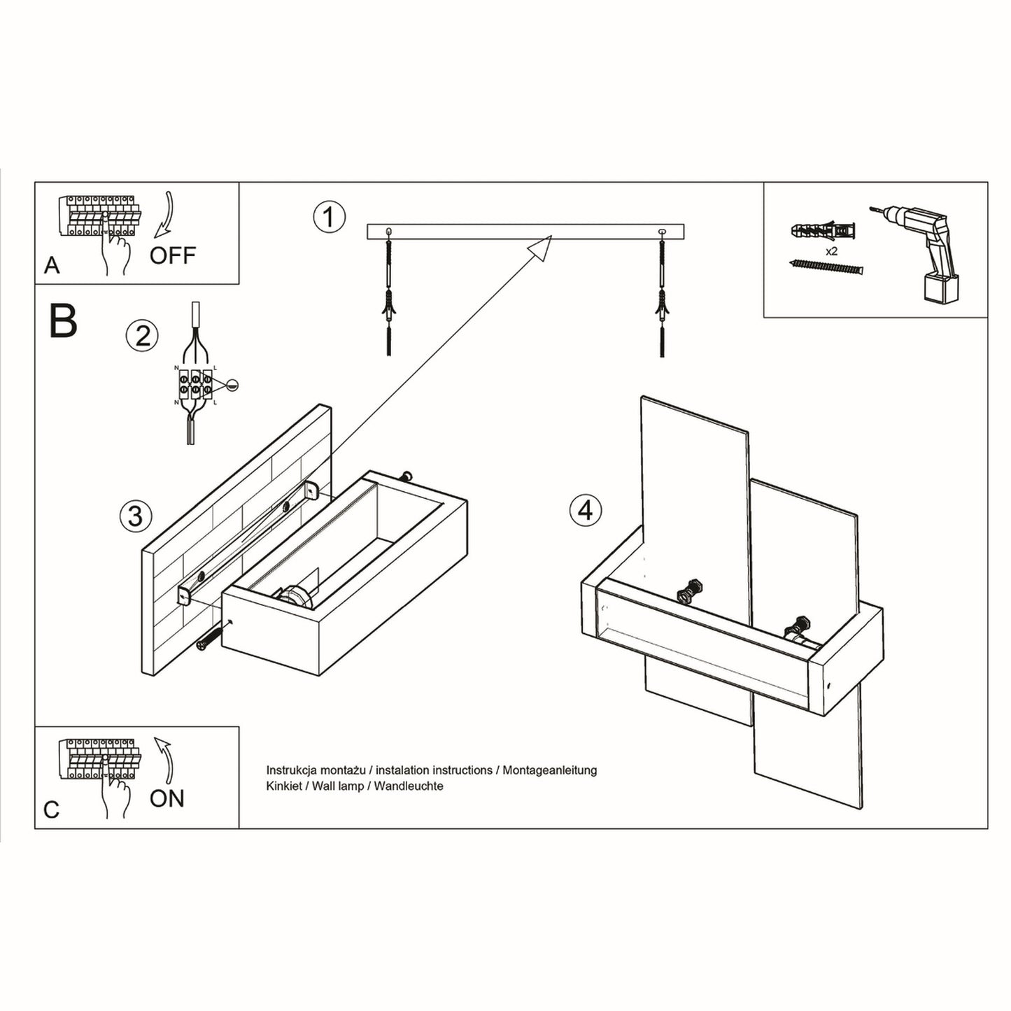 FENIKS 1 wandlamp wengé