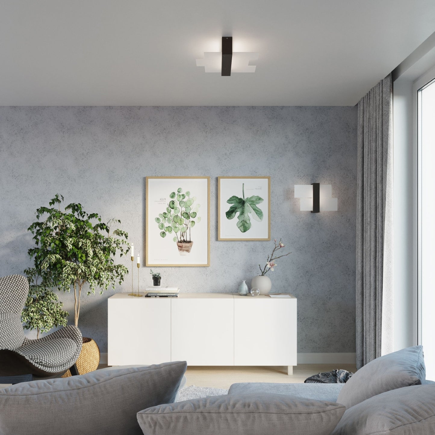 FENIKS 1 wandlamp wengé