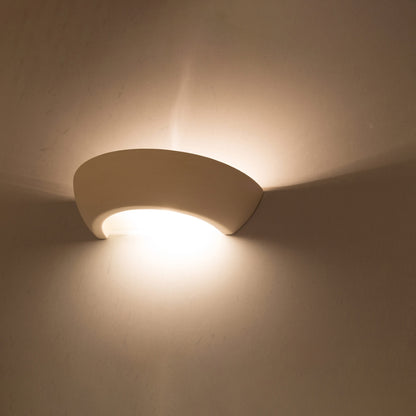 OSKAR keramische wandlamp wit